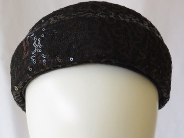 For Sale: Black Sequinned Headband Headpiece