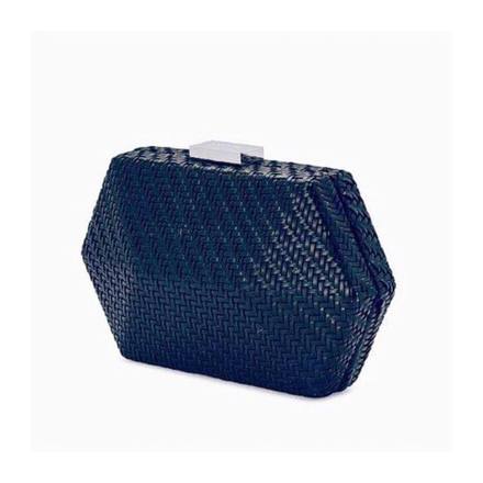 olga berg navy clutch