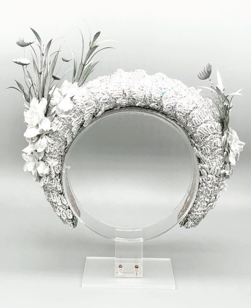 Silver Flower Crown 