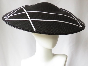 For Sale: Black Dior Brim Hat with White Trim