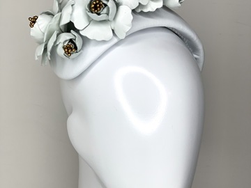 For Sale:  Bouquet Bandeau in White Leather 