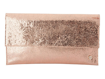 For Rent: Adeline Distressed Metallic Fold over Clutch Bag 