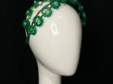 For Sale: Green Beaded Headband