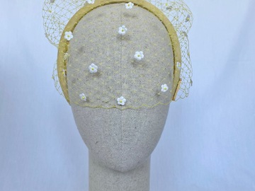 For Sale: Veil Flower Headband ~ Yellow and White