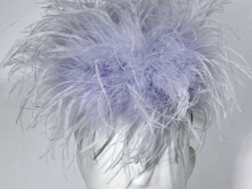 For Sale: Millinery Jill NEW Mauve Ostrich Feather Trans seasonal 