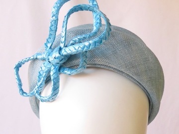 For Sale: Light Blue Sinamay Headband Headpiece