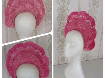 For Sale: Pink lace crown