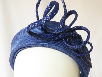 For Sale: Cobalt Blue Headband Headpiece Hat